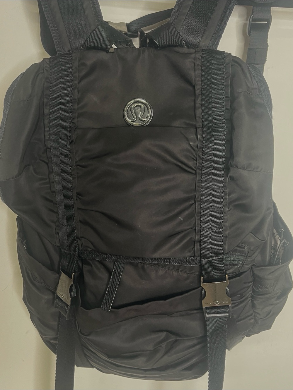 Lululemon Large Sport Backpack Black with tons of storage and pockets